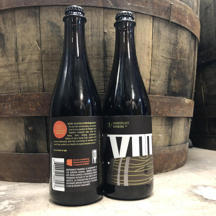 8th Anniversary Barrel-Aged Belgian style Quad - Wanderlust Brewing co - 500 ml bottle