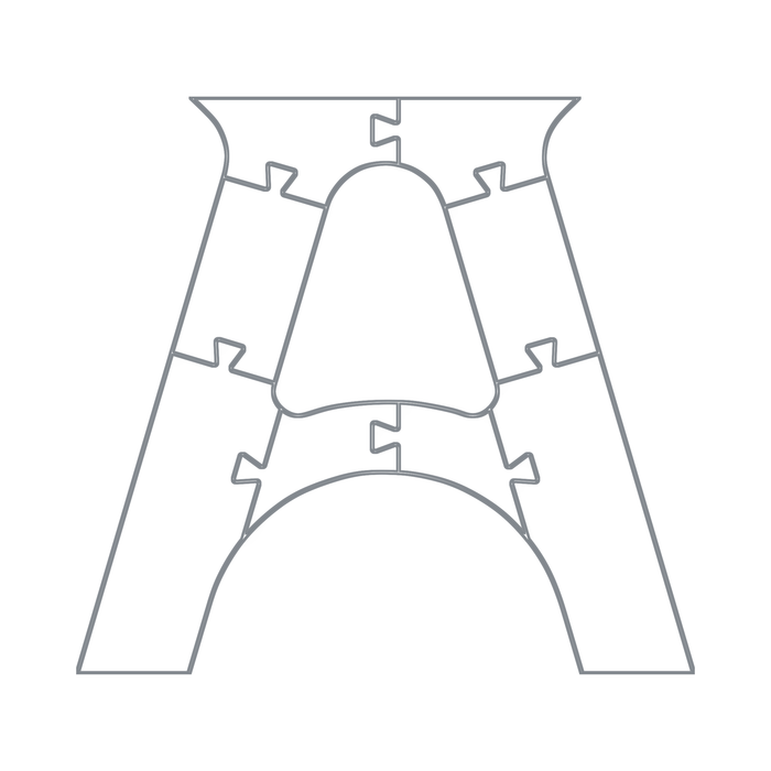 A Shape Table Leg Router Templates
