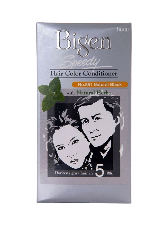 Bigen Speedy Hair Color Conditioner With Natural Herbs, 881 Natural Black