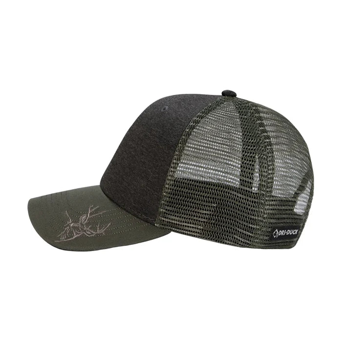 Buck Head Hat - ADJUSTABLE - OLIVE AND HEATHER GRAY *