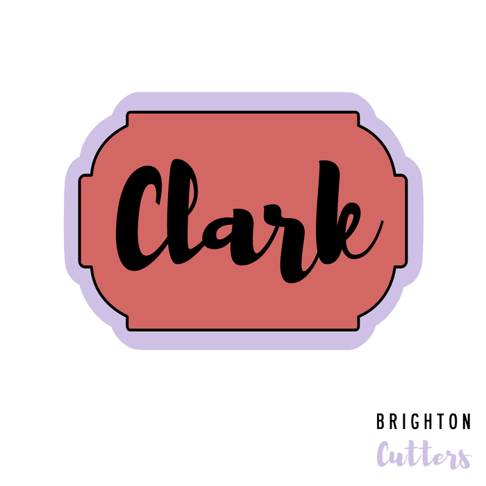 Clark’s Plaque Cookie Cutter