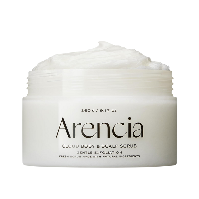 Arencia Fresh Cloud Body & Scalp Scrub WHITE TEA NEROLI Nudie Glow