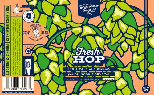 Fresh Hop IPA (2024) - Wren House Brewing Co - 16 oz can