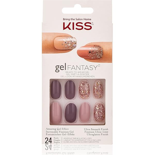 Kiss Gel Fantasy Nails Kgn17, 24 Pieces