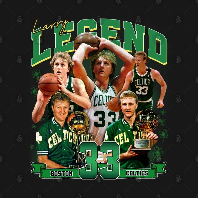 Larry Bird Legend Air Bird Basketball Signature Vintage Retro 80S 90S Bootleg Rap Style Hoodie