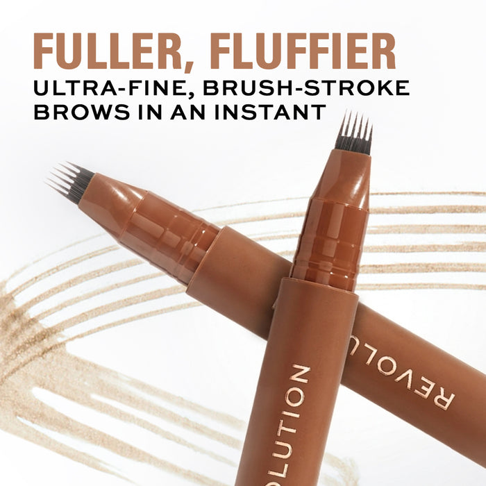 Makeup Revolution Instant Brow Hair Pen - Warm Brown