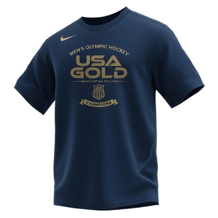 Nike Men's Olympic Hockey Gold Medal Core Cotton Short Sleeve Tee - Men's