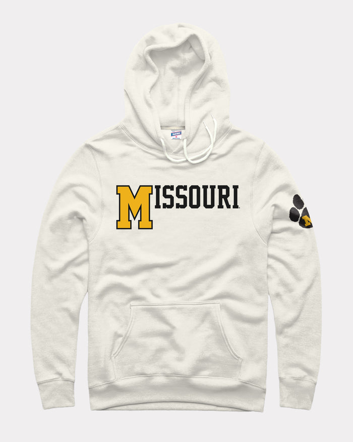 Missouri Tigers Paw Print White Hoodie