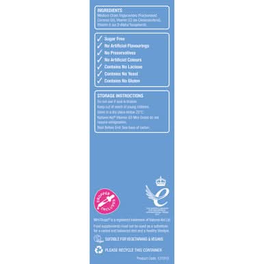 Natures Aid Vitamin D3 400iu (10ug) Mini Drops 50ml