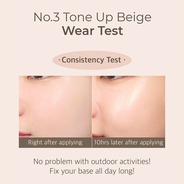 NUMBUZIN No.3 Porcelain Base-skip Tone Up Beige Nudie Glow Australia