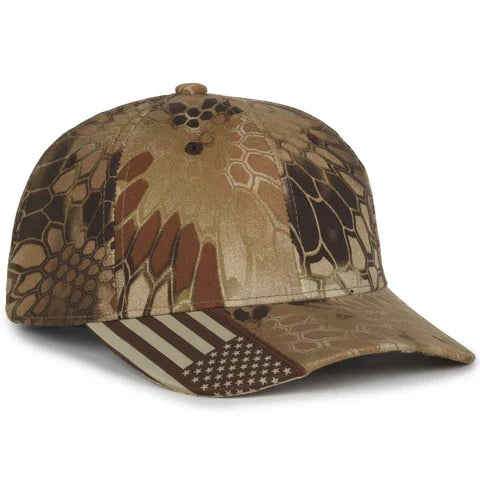 OC- CAMO HAT WITH FLAG-BUCKLE *