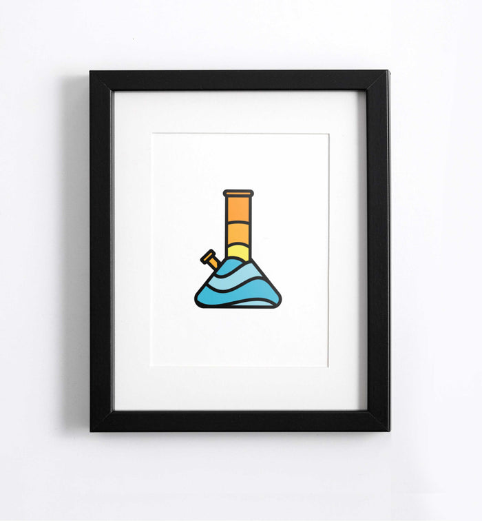 ocean bong art print