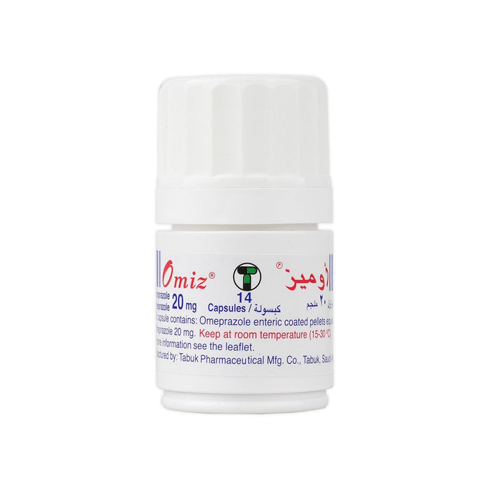 Omiz 20mg Omeprazole, 14 Capsules