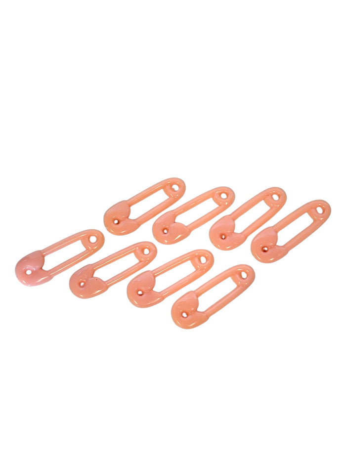 Plastic Baby Safety Pin Favors 2.5" (72 pieces) Pink