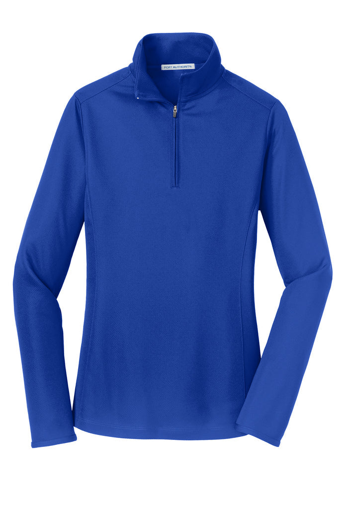 PORT AUTHORITY - TRUE BLUE - MESH 1/2 ZIP PULLOVER *