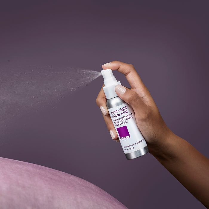 pillow mist being sprayed