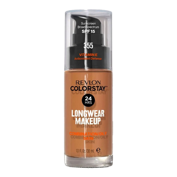 Revlon ColorStay Longwear Makeup Combination/Oily SPF15 30ml in shade 355 ALMOND - matte, breathable foundation for up to 24H wear