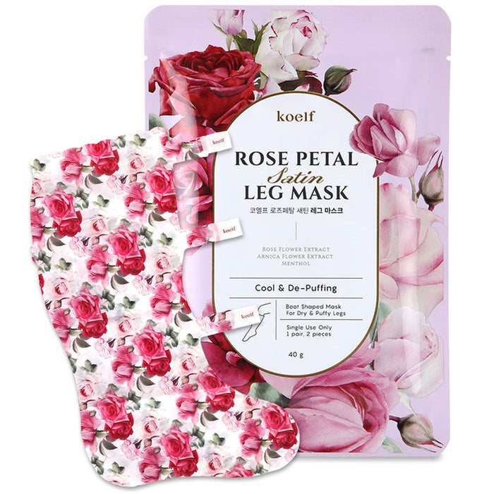 KOELF Rose Petal Satin Leg Mask Nudie Glow Australia