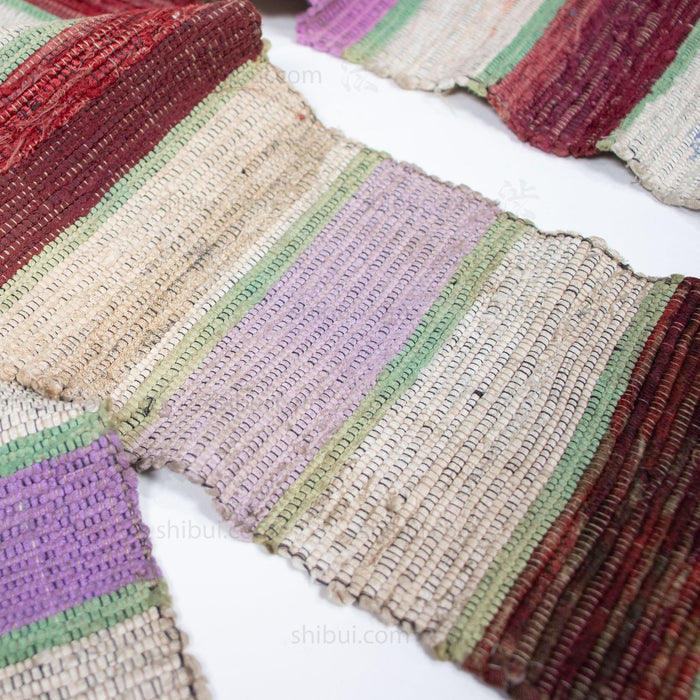 Sakiori Obi | Recycled Silk Upcycled Ragweave Belt