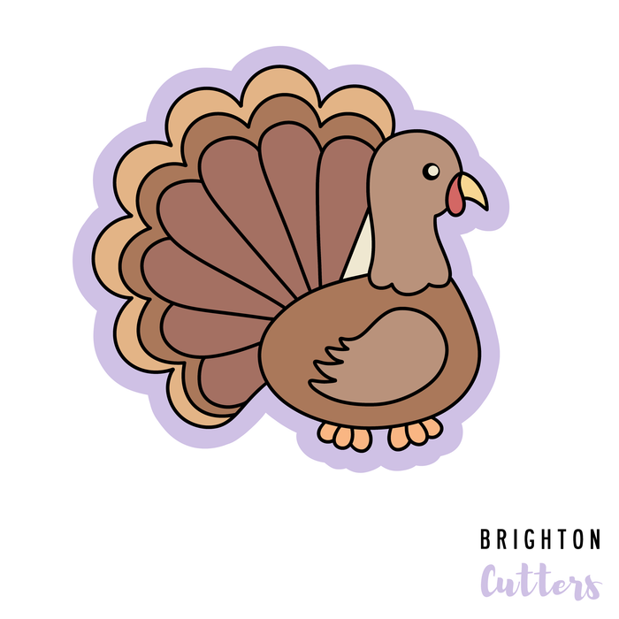 Side Turkey Cookie Cutter