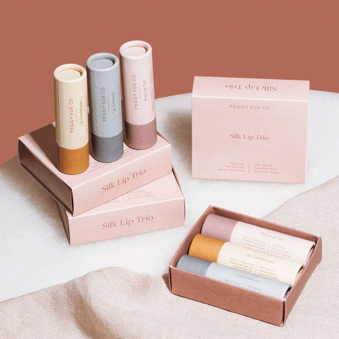 Peggy Sue Silk Lip Trio Nudie Glow Australia