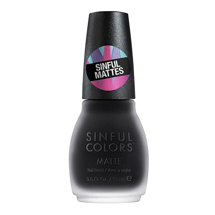 SinfulColors Matte Nail Polish 15ml 2564 BLACKLIST
