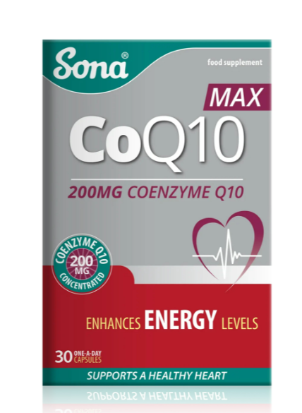 Sona CoQ10 Max 200 mg – 30 Capsules sona