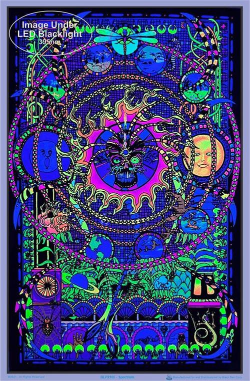 Spectrum Flocked Blacklight Poster