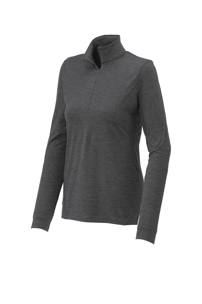 SPORT - TEK - GRAPHITE HEATHER- LADIES 1/2 ZIP PULLOVER