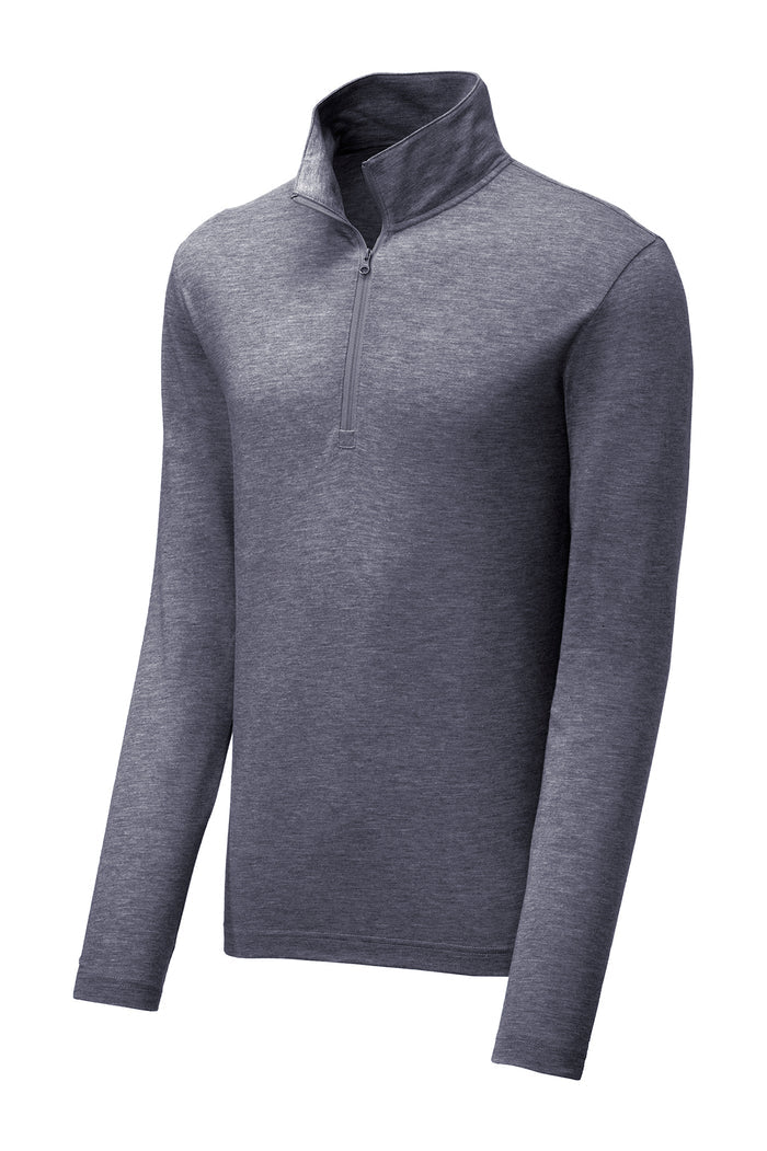SPORT - TEK - TRUE NAVY HEATHER 1/4 ZIP PULLOVER