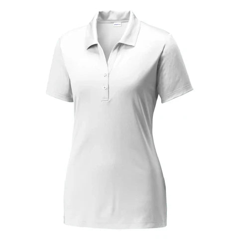 SPORT - TEK- WHITE WOMEN'S POLO