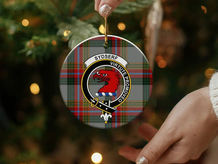 Family Crest Tartan Plaid Christmas Ornament