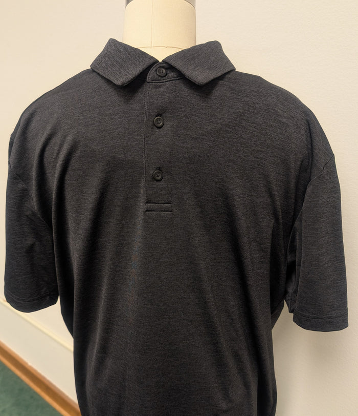 UNDER ARMOUR - BLACK HEATHER POLO *