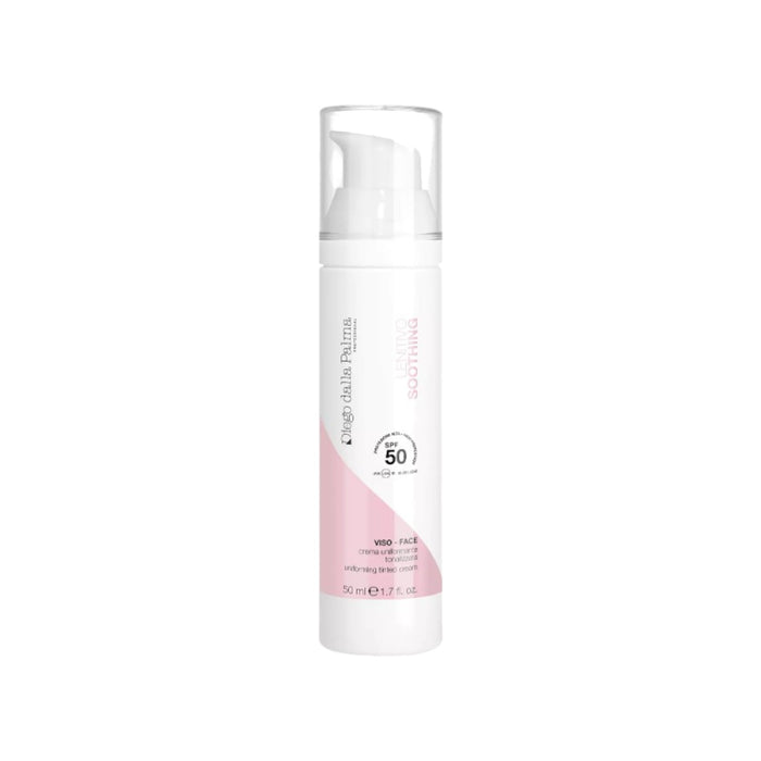50ml pump bottle of Diego Dalla Palma Soothing Uniforming Tinted Cream.