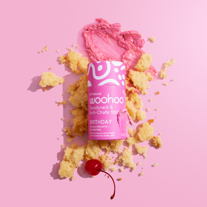 Woohoo Natural Deodorant & Anti-Chafe Stick (Birthday) 60g