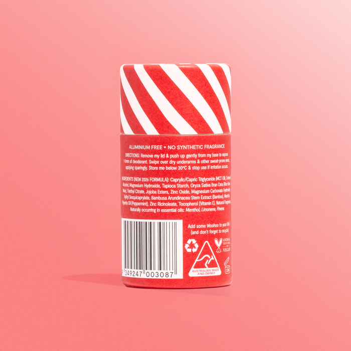 Woohoo Natural Deodorant & Anti-Chafe Stick (Jingle) 60g