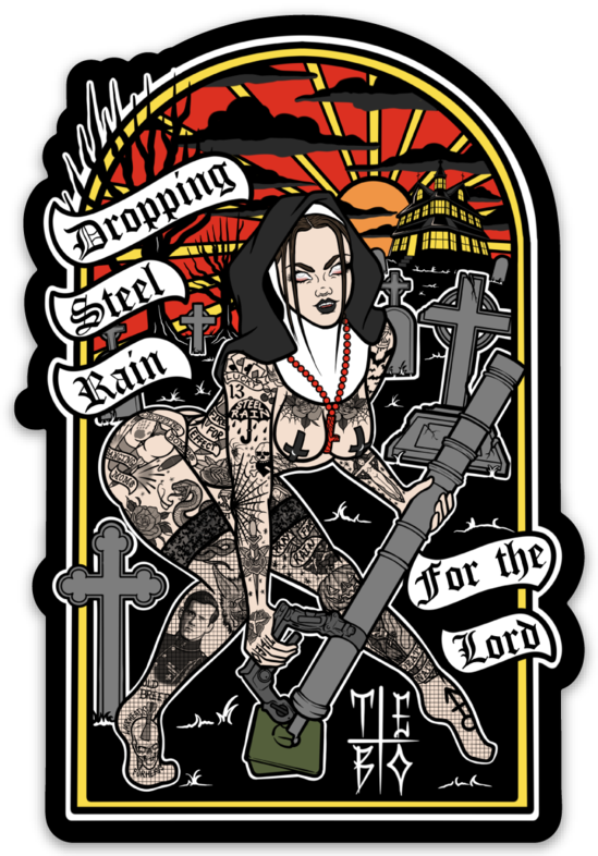 0341 Nun Sticker