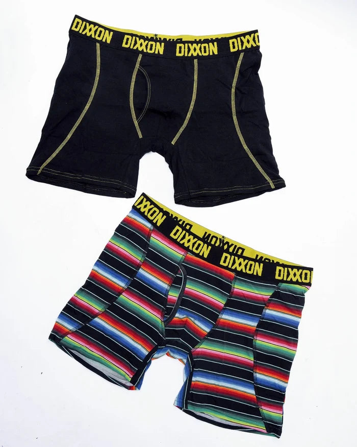 2PK BOXER BRIEFS - Low Low / Solid Black