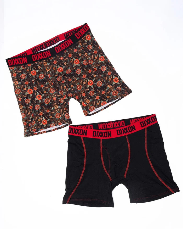 2PK BOXER BRIEFS - Stay Gold / Solid Black