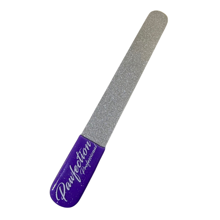 3.75" Coated Nail File w/ Purple Glitter handle