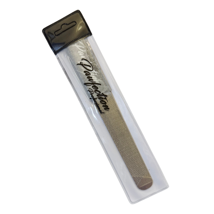 3.75" Engraved Nail File w/ Black Glitter Handle