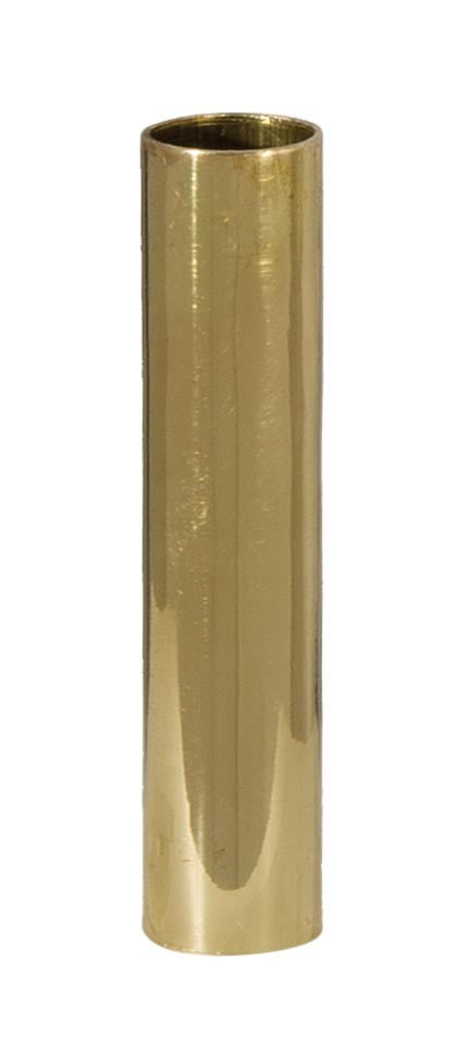 4" Brass Tube Candle Cover - CANDELABRA Size, Choice of Finish (19909)