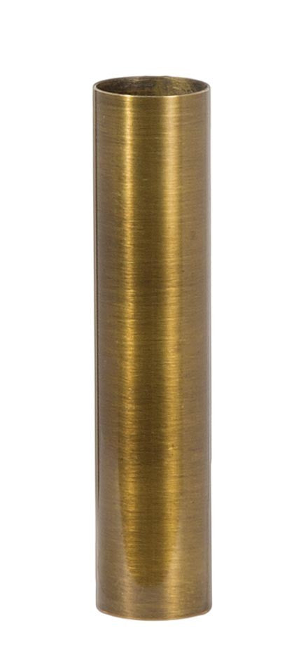 4" Brass Tube Candle Cover - CANDELABRA Size, Choice of Finish (19909)