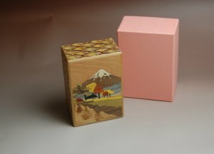 4 Sun 12 Step Fuji Zougan B Japanese Secret Puzzle Box 1