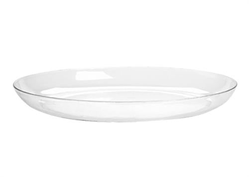 6" Designer Dish Plastic Clear (24 pcs)