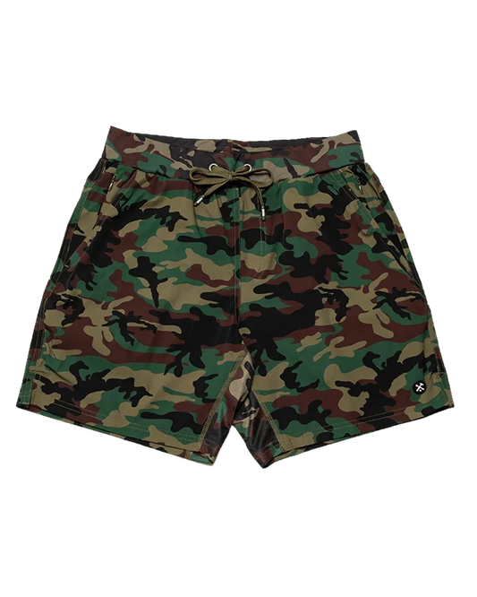 7" Gym Shorts - Green Camo