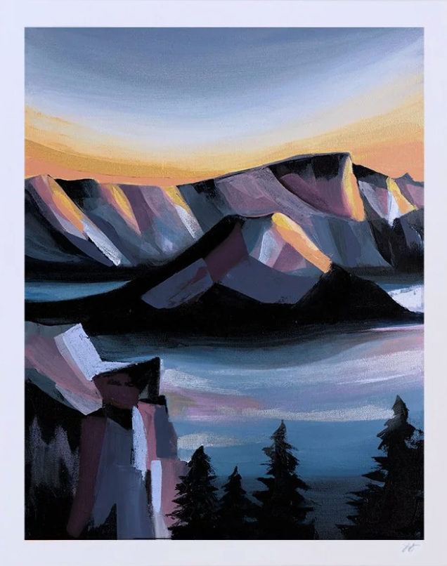 Crater Lake Sunset