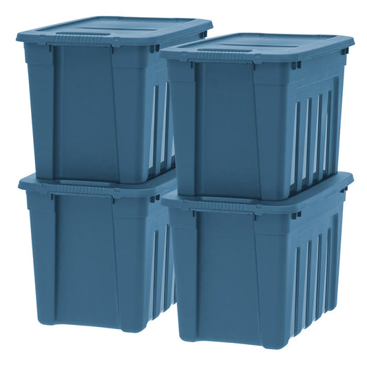 93Qt. Eco-Friendly Heavy Duty Totes for Storage with Easy-Grip Handles, 4 Pack - IRIS USA