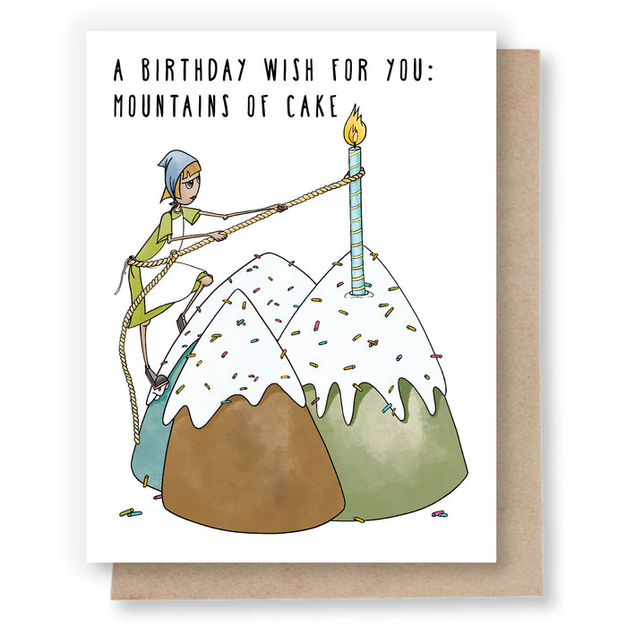 A Birthday Wish for You: Mountains of Cake Card by Sweet Pea Cole