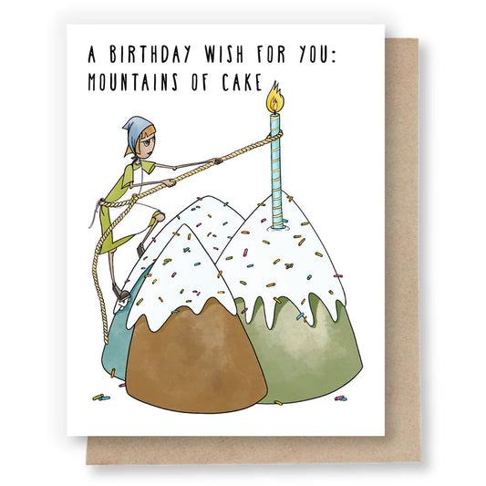 A Birthday Wish for You: Mountains of Cake Card by Sweet Pea Cole